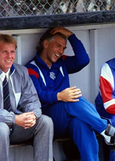 Graham Roberts sitting in dug out July 1988 Graham Roberts sitting in dug out July 1988