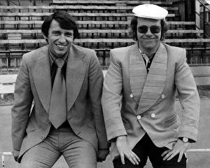 Graham Taylor meets Elton John at the Vicarage road ground when Graham signed up as Graham Taylor meets Elton John at the Vicarage road ground when Graham signed up as