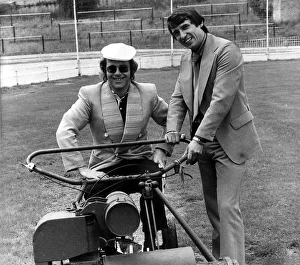 Graham Taylor new manager of Watford meets the Chairman at the Vicarage road ground today Graham Taylor new manager of Watford meets the Chairman at the Vicarage road ground today