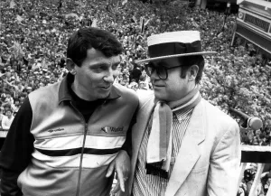 Graham Taylor Watford manager shares an historic moment with his chairman Elton John Graham Taylor Watford manager shares an historic moment with his chairman Elton John