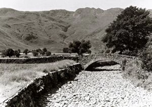 Images Dated 1st June 1976: Great Langdale Beck runs empty during the long drought in the summer of 1976 in the Lake