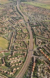 The Great North Run 15 September 1991 - An aerial route of the running masses along The Great North Run 15 September 1991 - An aerial route of the running masses along