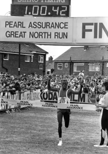 The Great North Run 8 June 1986 - Winner Mike Musyoki The Great North Run 8 June 1986 - Winner Mike Musyoki