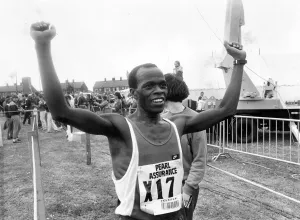 The Great North Run 8 June 1986 - Winner Mike Musyoki The Great North Run 8 June 1986 - Winner Mike Musyoki