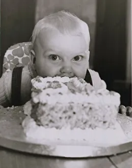 Greedy one year old Danny Seear takes the cake. Born with menintgitis he died' Greedy one year old Danny Seear takes the cake. Born with menintgitis he died'