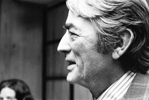 Gregory Peck seen here at a reception held in Windsor before starting filming on his next Gregory Peck seen here at a reception held in Windsor before starting filming on his next