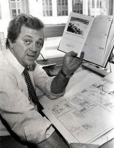Gren Jones, cartoonist South Wales Echo Copyright Media Wales. Gren and his diary Gren Jones, cartoonist South Wales Echo Copyright Media Wales. Gren and his diary