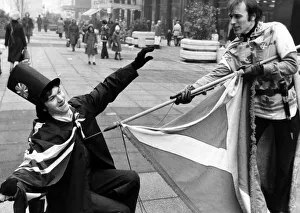 Guardian William Wallace (Gordon Walker) spears Major Block (Jim Dunsmorg Guardian William Wallace (Gordon Walker) spears Major Block (Jim Dunsmorg
