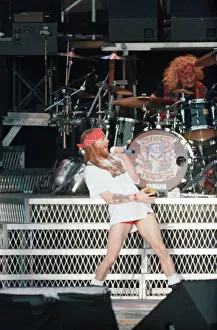 Images Dated 13th June 1992: Guns N Roses concert held at Wembley Stadium, London during their Use You Illusion World