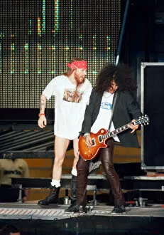 Images Dated 13th June 1992: Guns N Roses concert held at Wembley Stadium, London during their Use You Illusion World