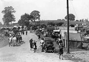 A gypsy encampment at Appleby in June 1934 A gypsy encampment at Appleby in June 1934