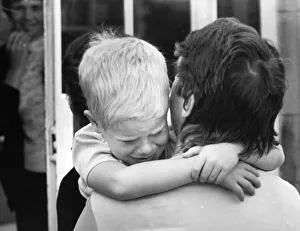 A not very happy first day at school for 5 year old Scott Brannen A not very happy first day at school for 5 year old Scott Brannen