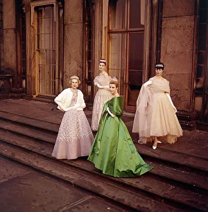 Hardy Amis evening dresses being modelled by Mara Levy who is wearing a Hardy Amis evening dresses being modelled by Mara Levy who is wearing a