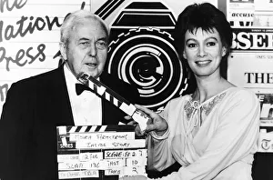Harold Wilson former Labour Prime Minister with actress Francesca Annis Circa Harold Wilson former Labour Prime Minister with actress Francesca Annis Circa