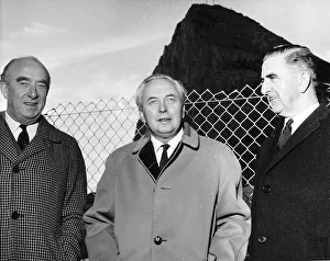Harold Wilson wearing his Gannex waterproof coat seen here during a visit to Gibraltar Harold Wilson wearing his Gannex waterproof coat seen here during a visit to Gibraltar