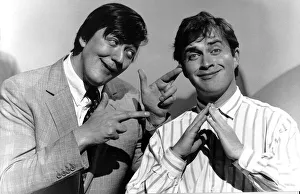 Harry Enfield with Stephen Fry - March 1989 Actor Harry Enfield with Stephen Fry - March 1989 Actor
