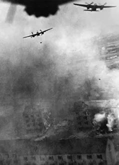 Two De Havilland Mosquito bomber planes from the No.140 Wing RAF of the Second Tactical Two De Havilland Mosquito bomber planes from the No.140 Wing RAF of the Second Tactical