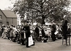 Headmaster Mr Rixon gives last minute instructions to children at St Michaels Church Headmaster Mr Rixon gives last minute instructions to children at St Michaels Church