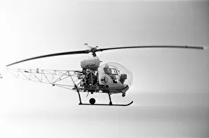 Images Dated 26th August 1974: Helicopter above a Pop Concert in Berkshire. Circa 26th / 27th August 1974