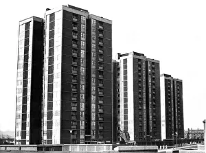 The high rise flats in Walker at the junction of Church Street The high rise flats in Walker at the junction of Church Street