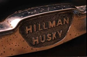 Images Dated 20th October 1997: Hillman Husky badge logo October 1997 Owned by Sam and Katrina McIntosh