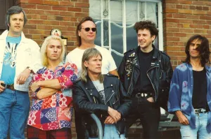 Hilton Valentine (front centre), former guitarist with The Animals Hilton Valentine (front centre), former guitarist with The Animals