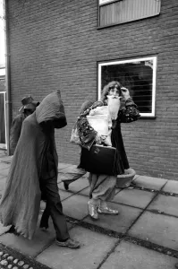 Hippy Nicholas Albery seen here outside the court house at Slough Hippy Nicholas Albery seen here outside the court house at Slough
