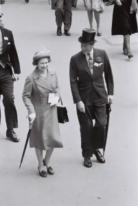 HM The Queen June 1980 Walking to the paddock at the Ascot HM The Queen June 1980 Walking to the paddock at the Ascot