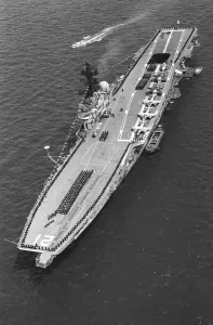 HMAS Melbourne the australian aircraft carrier June 1977 taking part in the Silver HMAS Melbourne the australian aircraft carrier June 1977 taking part in the Silver
