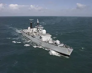 HMS Birmingham a type 42 destroyer on route along the Bristol Channel HMS Birmingham a type 42 destroyer on route along the Bristol Channel