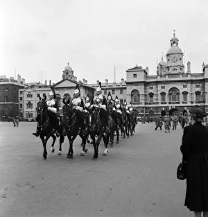 Horseguards on Parade in London. October 1952 C4980-003 Horseguards on Parade in London. October 1952 C4980-003