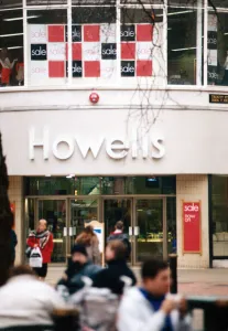 Howells department store in Cardiff, Wales. January 1997 Howells department store in Cardiff, Wales. January 1997