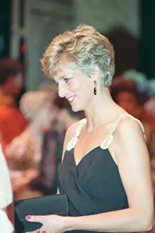 HRH The Princess of Wales, Princess Diana, arrives at The Coliseum in London to see The HRH The Princess of Wales, Princess Diana, arrives at The Coliseum in London to see The