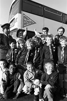 These Huddersfield Cubs made sure their commemorative flag was going places by flying it These Huddersfield Cubs made sure their commemorative flag was going places by flying it