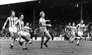 Huddersfield Town v Newcastle United. David Mills scores the equaliser Huddersfield Town v Newcastle United. David Mills scores the equaliser