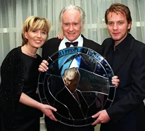 Ian Bannen Kirsty Young Ewan McGregor February 1998 Scottish Film Personality of Ian Bannen Kirsty Young Ewan McGregor February 1998 Scottish Film Personality of