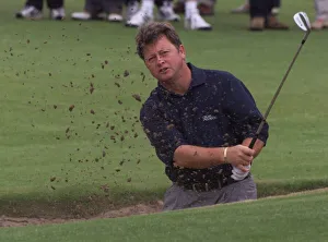 Ian Woosnam plays out of a bunker on his practice round on the eve of the 128th Open Golf Ian Woosnam plays out of a bunker on his practice round on the eve of the 128th Open Golf