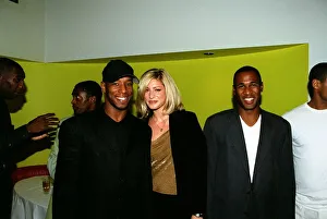Ian Wright Football March 98 With Newcastle footballer Les Ferdinand Ian Wright Football March 98 With Newcastle footballer Les Ferdinand