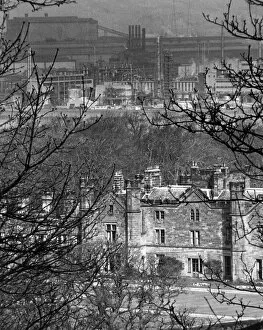 Images Dated 19th April 1979: ICI owned Wilton Castle, with the towers of industry in the background. 19th April 1979