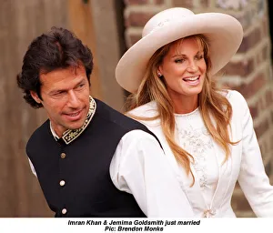 Imran Khan and society heiress Jemima Goldsmith stand for photographers after their Imran Khan and society heiress Jemima Goldsmith stand for photographers after their