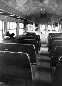 The interior of a British Rail Diesel Multiple Unit carriage on 30th March 1976 The interior of a British Rail Diesel Multiple Unit carriage on 30th March 1976