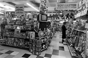Interior of Toymaster toy shop. November 1990 Interior of Toymaster toy shop. November 1990
