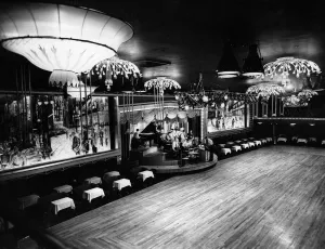 Interior view of the Locarno Ballroom in Birmingham showing the dance floor Interior view of the Locarno Ballroom in Birmingham showing the dance floor