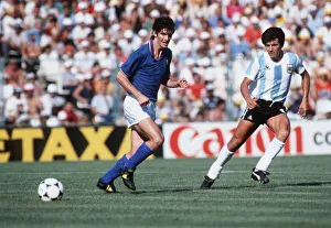 Italy v Argentina 1982 World Cup Paolo Rossi (blue Italy v Argentina 1982 World Cup Paolo Rossi (blue