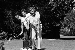 ITV's Dickie Davies with his two sons, Pete (fair hair) and Dan ITV's Dickie Davies with his two sons, Pete (fair hair) and Dan