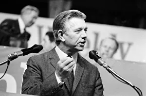 Jack Ashley speaking at the Labour Party Conference. 8th October 1971 Jack Ashley speaking at the Labour Party Conference. 8th October 1971