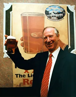 Jack Charlton with a pint of Nimmo's XXXX at Castle Eden Brewery in January 1999 Jack Charlton with a pint of Nimmo's XXXX at Castle Eden Brewery in January 1999