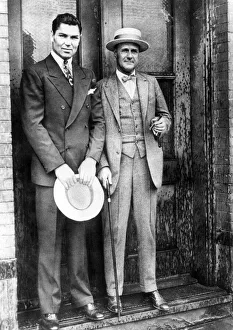 Jack Dempsey (left) with boxing promoter Tex Rickard. 1927 Jack Dempsey (left) with boxing promoter Tex Rickard. 1927