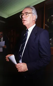 Jack McGinn reading out statement November 1986 Jack McGinn reading out statement November 1986
