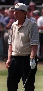 Jack Nicklaus Golfer looks disappointed after missing a putt on the 18th green during Jack Nicklaus Golfer looks disappointed after missing a putt on the 18th green during